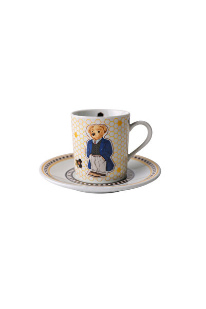 Sivella Honey Teddy Bear Porcelain Coffee Cup