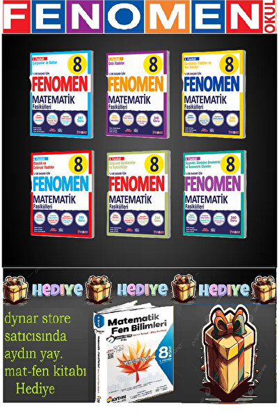 Fenomen Yayıncılık FENOMEN 8.SINIF MATEMATIK FASIKÜL SETI  VE AYDIN MATEMATİK...
