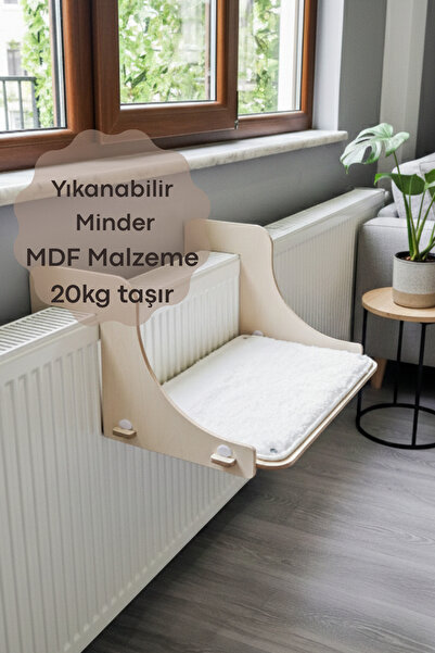 Patihomes Kedi Kalorifer Radyatör Petek Yatağı XL Yıkanabilir Minderli