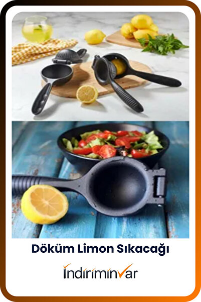 İndiriminVar Practical Lemon Maker Lemon Squeezer Plastic Lemon Citrus Squeez...