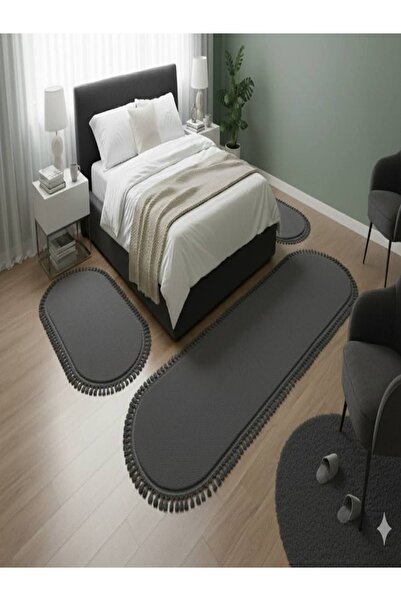 Altun Carpet 3lüx Antirasit Post Pelüş Yatak Odası Takımı Kaymaz Taban