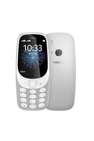 Nokia Nokia 3310, silver color, dual SIM, made in Vietnam, 2-year warranty