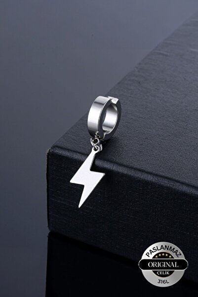 Lynare Sıkıştırmalı Mıknatıslı Trend Şimşek Model Sallantılı Erkek 316l Çelik...