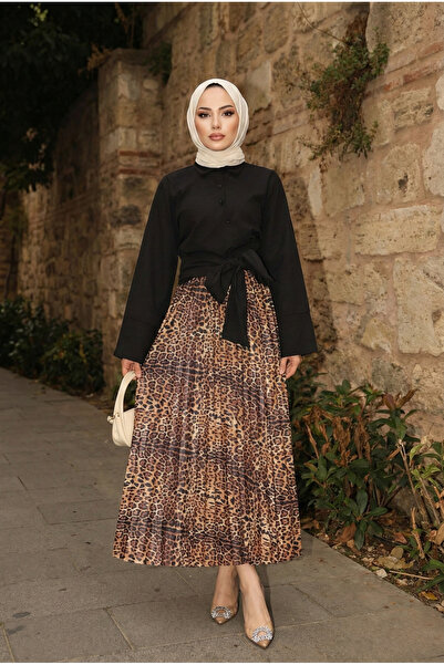 Miyalon FUSTĂ DE PIELE CU ELASTIC LA TĂIĂ