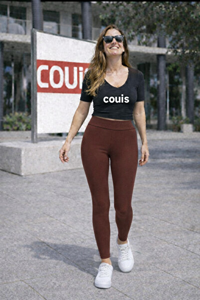 couis Ψηλόμεσο κοτλέ κολάν