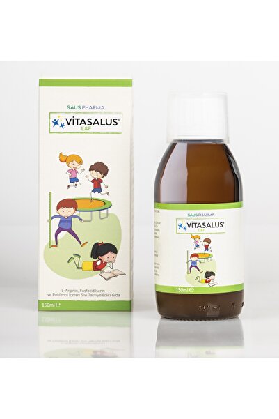 saus pharma Vitasalus L&F 150 ml Çocuk Multivitamin Şurubu | L-Arjinin, Fosfatidilserin, C, D ve B Vitaminleri, Çinko | Büyüme & Gelişim Desteği