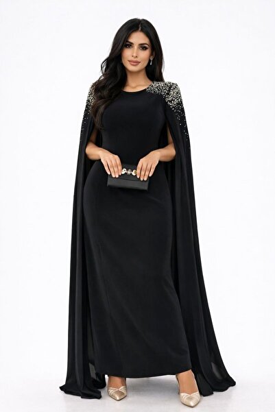 Elegant Black crepe dress