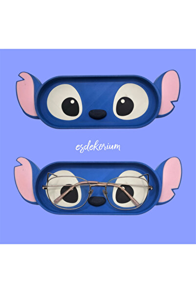 esdekorium Stitch Figürlü Gözlük Standı – Şık Masa Üstü Organizer / Gözlük Ku...