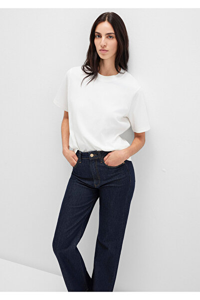 Mavi Tricou Ecru Basic Interlock Loose Fit / Croială Relaxată 1613820-70057