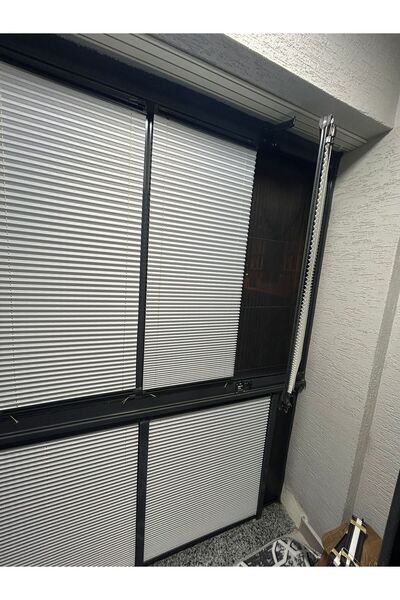 Plisera Plise Cam Balkon Perde Vidalı-Askılı