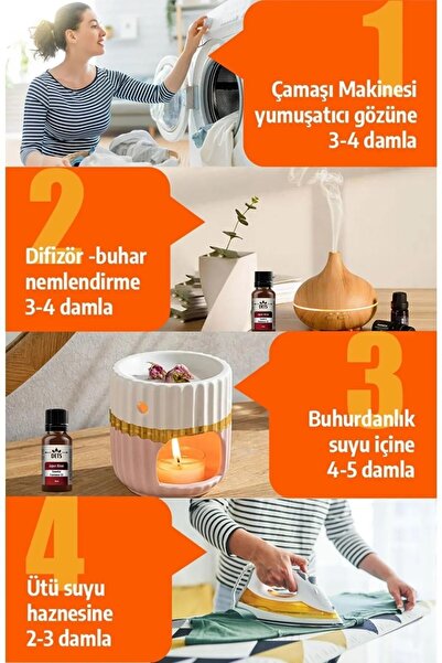 Butfulake Doğal 6'lı Aromaterapi Uçucu Yağ Seti Huzur Zarafet Ve Feminen Dokunuş Için %100 Doğal Yağlar