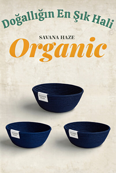Savana Haze 3-Piece Multi-Purpose Round Wicker Basket Set