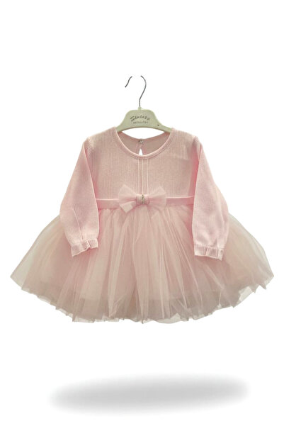 Mamman's Mam09 Long Sleeve Lace Tulle Detailed Newborn Baby Dress, Mevlütluk ...