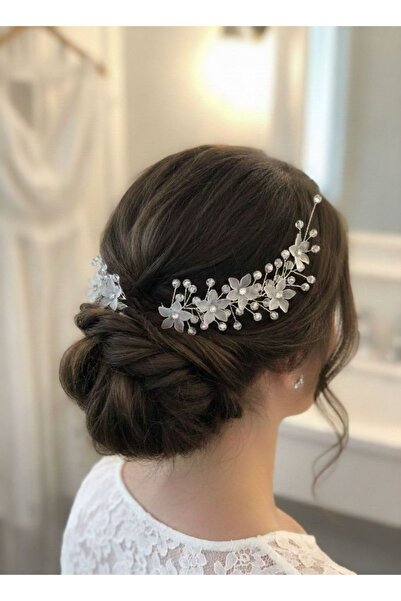 ASİMEL TASARIM إكسسوار شعر تاج العروس لحفلات الزفاف والزواج والخطوبة والخريجة