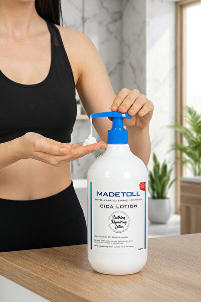 Madetoll Cica Lotion 1 Litre- Nemlendirici, Yatıştırıcı, Onarıcı Bakım-Yüz Ve Vücut Losyonu 1000 ml