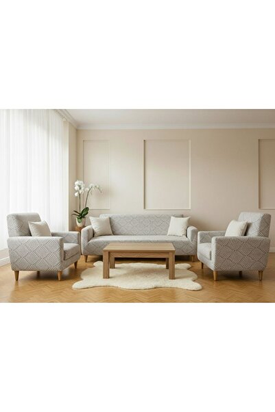 BASHTUGH TİCARET Set de huse pentru scaune 4 piese 3 3 1 1 Jacquard elastic e...