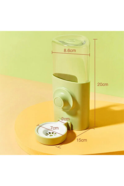 Choice زجاجة ماء أوتوماتيكية خضراء سعة 600 مل للأرانب والخنازير الهولندية والشنشيلات والقنافذ، هادئة وكبيرة السعة