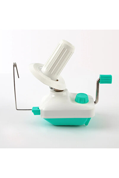 Choice آلة لف خيوط يدوية صغيرة محمولة بلون أبيض مائل للصفرة مع لمسة خضراء من ...