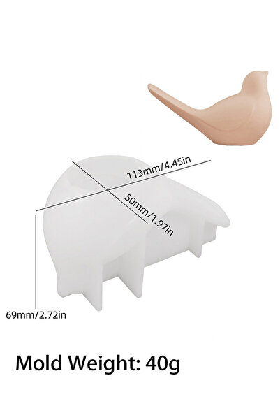 Choice قالب سيليكون ثلاثي الأبعاد كبير على شكل طيور، يمكنك صنعه بنفسك، على شك...