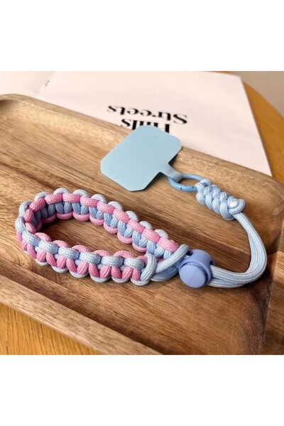 Choice حبل تعليق للهاتف المحمول قابل للتعديل، مصنوع يدويًا من البوليستر/الناي...