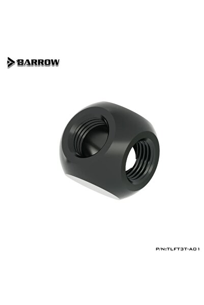 Choice Black Barrow Water Cooling Cube Tee Triple T Splitter Fitting F-F,G1/4...