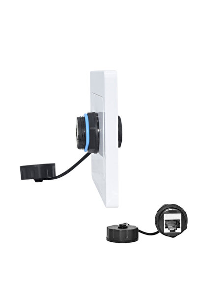 Choice10 موصل شبكة M23-CAT6 YXY RJ45 مقاوم للماء IP68 مثبت على اللوحة من سبيك...