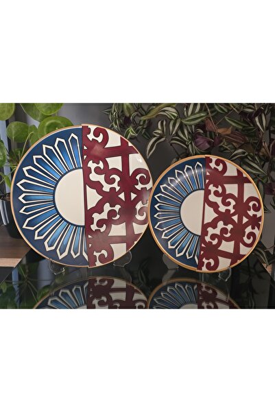 FERMATO طقم 12 قطعة من أطباق الكيك والتقديم من البورسلين لـ 6 أشخاص من سلسلة ...