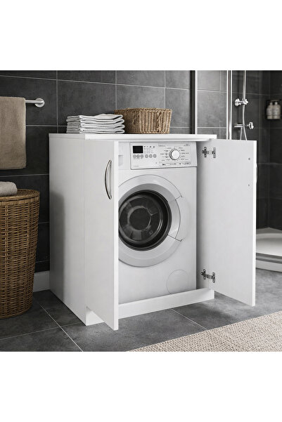 Dekorister Benito Çamaşır Makinesi Alt Dolabı Beyaz