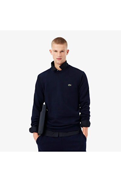 Lacoste Erkek Classic Fit Bisiklet Yaka Lacivert Sweatshirt
