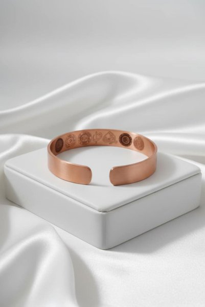 AYDESİA Double Sided Copper Bracelet - Stylish and Meaningful Accessory