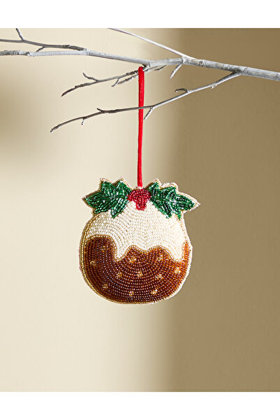 Marks & Spencer Boncuklu Noel Temalı Dekorasyon Yılbaşı Süsü