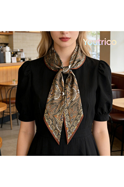 Youtrico وشاح طويل قطري 147 سم، مناسب لجميع المواسم، وشاح متعدد الاستخدامات و...