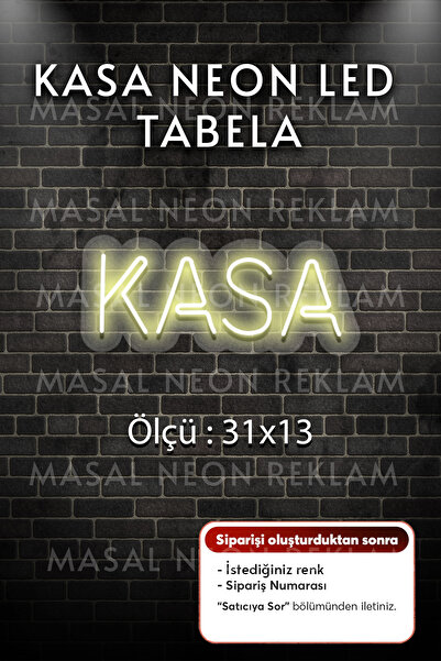 Masal KASA NEON TABELA KASA YAZISI NEON ŞEFAF