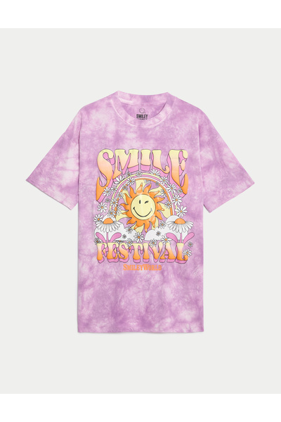 Marks & Spencer Saf Pamuklu SmileyWorld® T-Shirt (6-16 Yaş)
