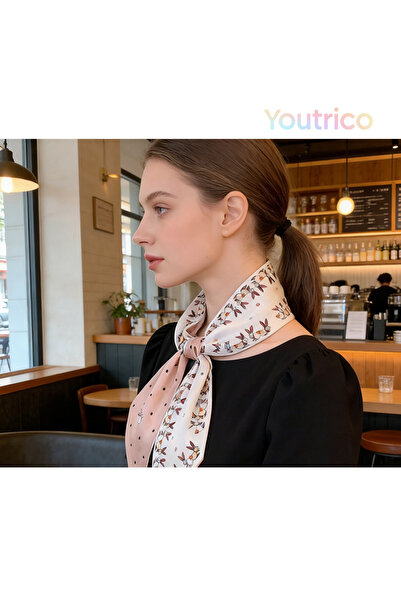 Youtrico وشاح حريري منقوش، عصابة رأس ورقبة مزدوجة الجوانب، أجواء الخريف والشتاء
