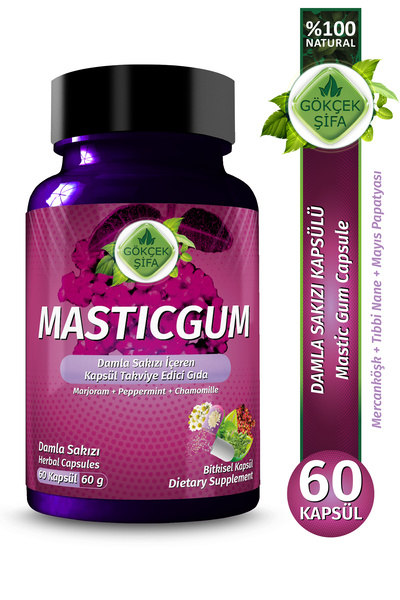 Gökçek Şifa Mastic Gumm ( Damla Sakız ) Kapsül 60 Adet