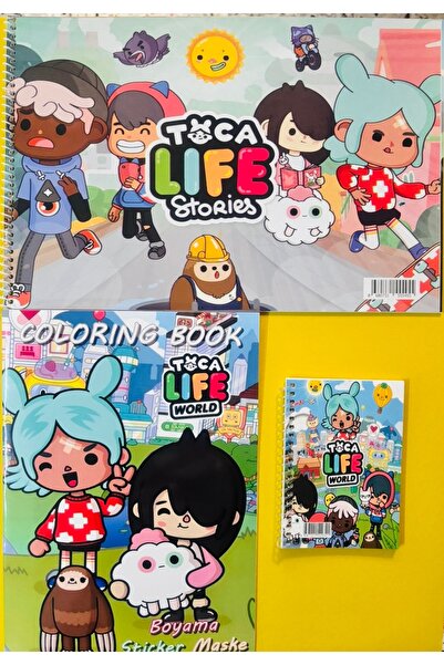 Deniz Oyuncak TOCA BOCA 25*35 RESİM DEFTERİ-ÖDEV DEFTERİ-BOYAMA KİTABI