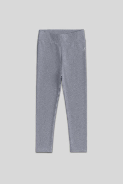TOMMY LIFE Γκρι μελανζ ψηλόμεσο στενό κολάν για κορίτσια - 75047