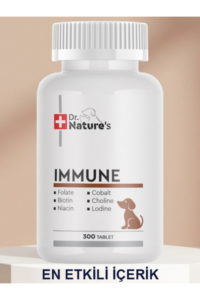 Dr. Nature's Köpekler İçin Immune & Multivitamin Destek – Bağışıklık Sistemi Güçlendirici (300 Tablet)