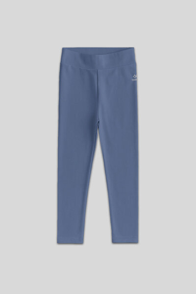 TOMMY LIFE Petrol Yüksek Bel Dar Paça Kız Çocuk Tayt - 75047