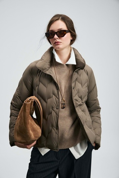 Lufian 122120043 Desert Goose down Women's Coat Brown