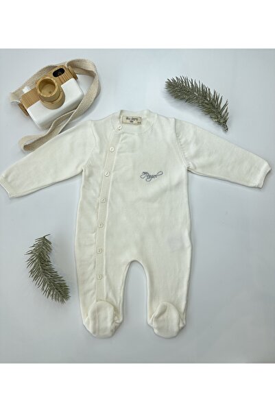 NİNOS ALEGRES KIZ - ERKEK %100 PAMUK MELEK KANATLI TULUM EKRU