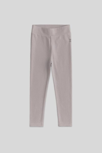 TOMMY LIFE Σκούρο μπεζ ψηλόμεσο στενό κολάν για κορίτσια - 75047