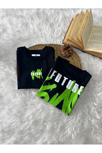 Orca Kids Fashion 6-14 سنة تي شيرت فيوتشر أسود