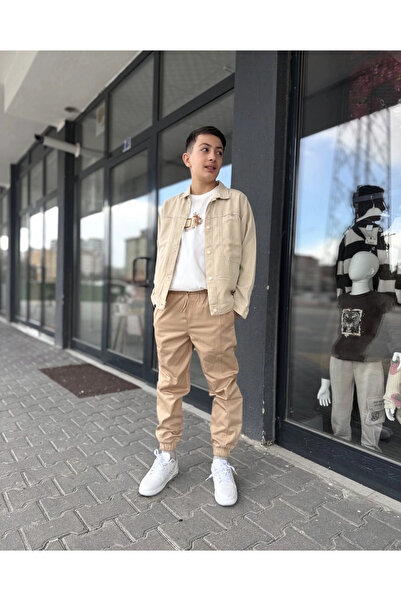 nk kids طقم كريم من 3 قطع مع سترة من نك تينسل