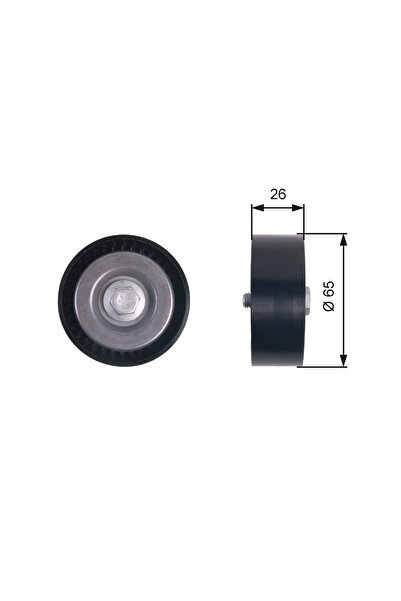 GATES Rola Ghidare/Conducere Curea Transmisie Opel Astra J/Insignia A/Zafira ...