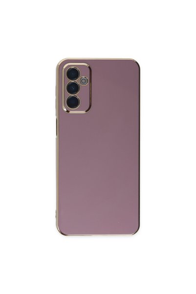 AKSEFİZZ Samsung Galaxy M23 Kılıf Parlak Soft Yüzeyli Kamera Korumalı Altın K...