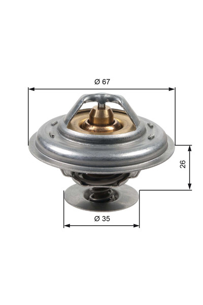 GATES Termostat,lichid Racire Audi 200 C3 Limuzina (447, 448) 1983-1991 Benzina
