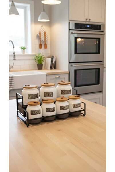 Generic This spice and seasoning storage jar set features a perfect design that adds a stunning touch to your kitchen decor.