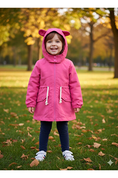 Orca Kids Fashion 2-8 Years Hooded Raincoat/Jacket Pink